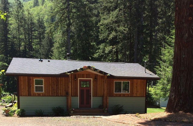 In the Tillamook Forest is Porcupine Cottage on the Trask River