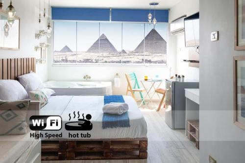 Jacuzzi Studio The Pyramids Free Airport Pickup