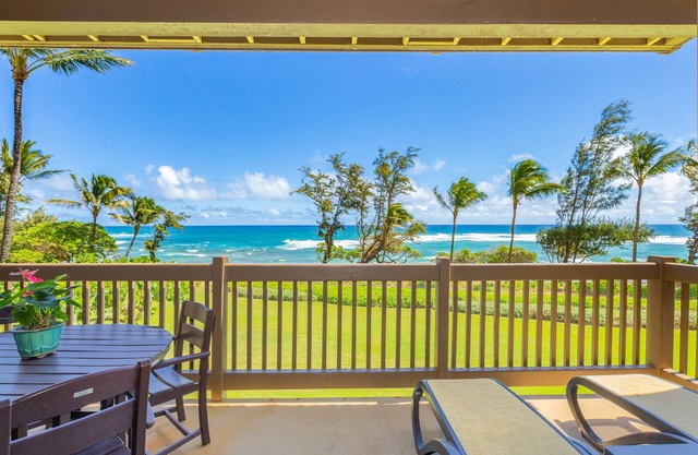 Kaha Lani Resort #224, Oceanfront, Sunrise Views, Walk to Lydgate Beach