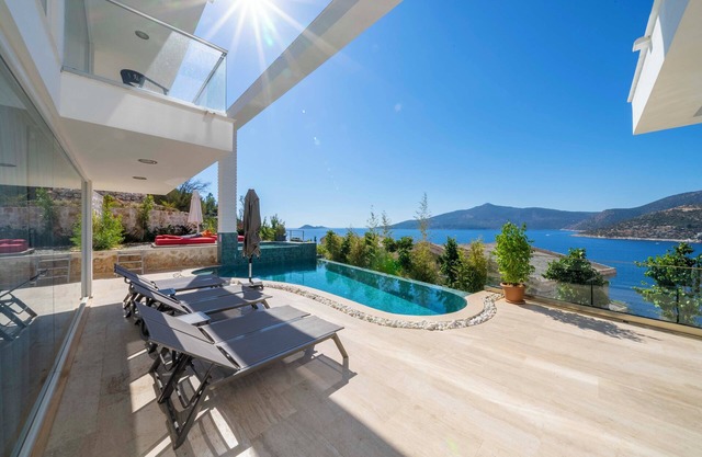 Kalkan Luxury Villa meters away from Beaches with sea views from all rooms