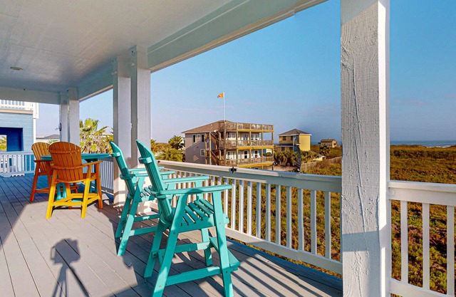 KD664 Ocean Front Home, Full Gulf Views From Third Floor Balcony, Game Room and Golf Cart Included