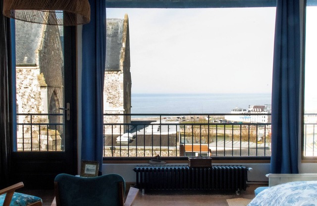 La Maison Bleue, terraces and panoramic sea view