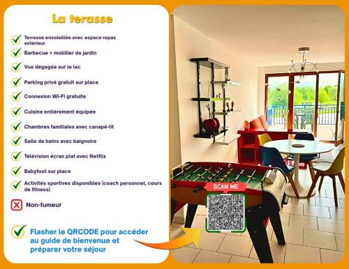 La Terrasse vue étangs, Babyfoot, jeux de société by BookingFuté