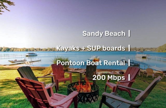 Lake House: Pontoon Rental l Kayaks & SUP +Hot Tub
