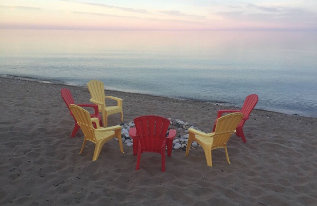 Lake Michigan Beach Home with Over 100’ of Private Sand Beach! Pets Welcome!