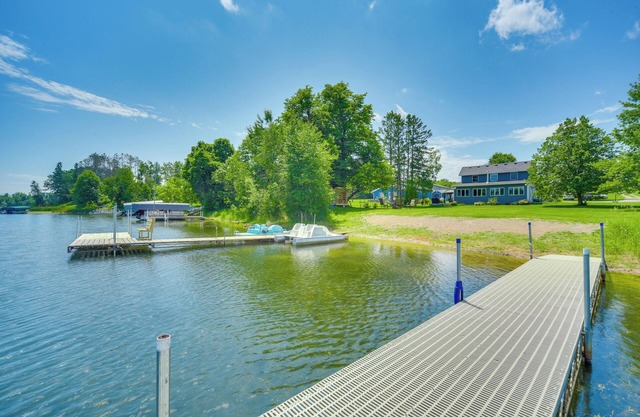 Lakefront Cabin w/Fire Pit in Frederic!