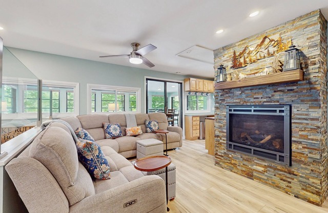 Lakefront house and cottage with kayaks, hot tub, dock - in ADK Park