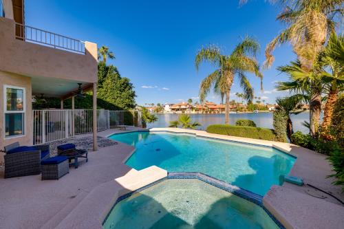 Lakefront Living! Huge Phoenix Home with Dock, Pool