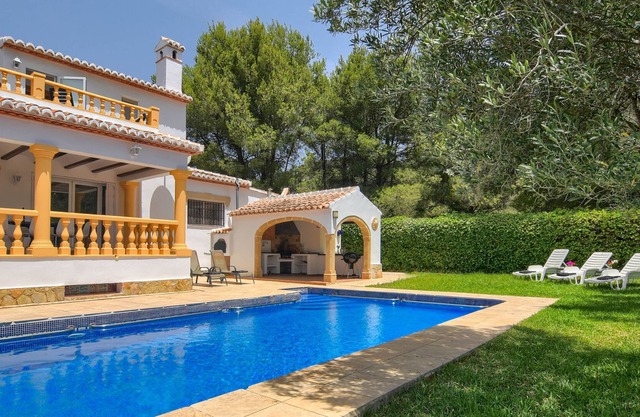 Large and cheerful villa with private pool in Javea, Costa Blanca, Spain for 10 persons