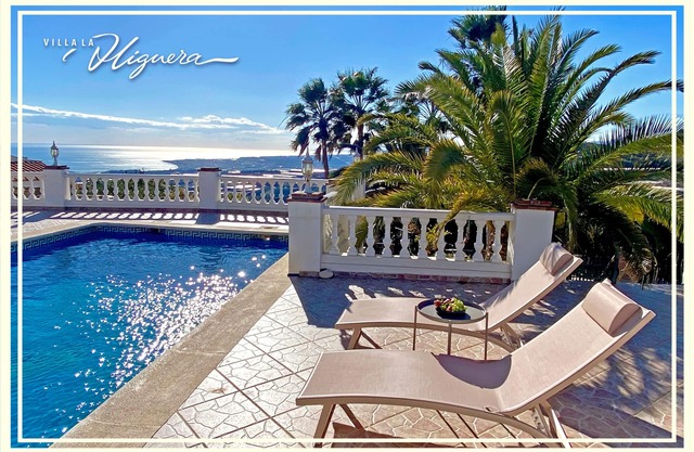Large, luxury villa with private pool, sleeps 10, sea and mountain views