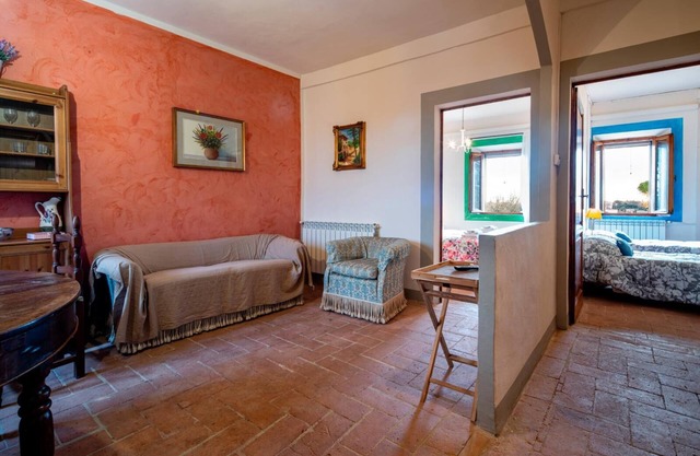 Lavender house with garden in the old convent in Siena