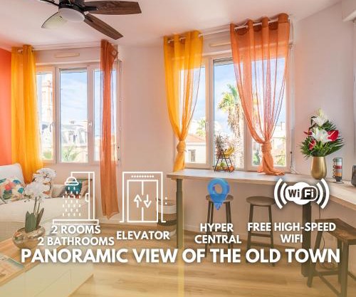 Le Cosy Perpignan Centre, 2 rooms, 2 bathrooms, free WIFI, free parking, lift, central, renovated, spacious
