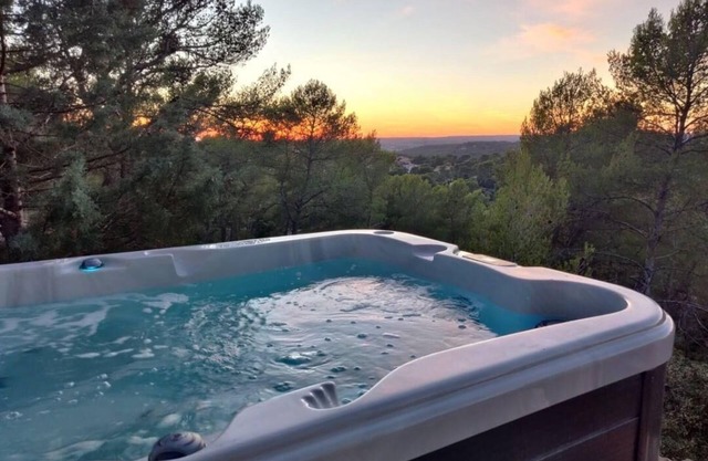 Le Moulin Rouge Provençal : charming old windmill with hot tub close to Aix