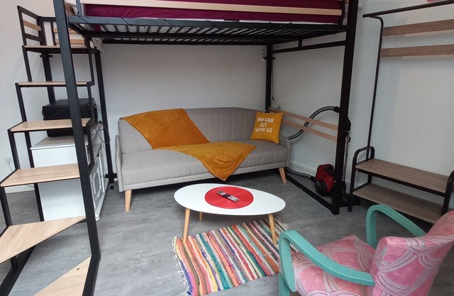 LE ONE, Studio in the heart of Agen, fireplace