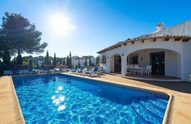 Lovely and comfortable luxury villa with private pool in Javea, on the Costa Blanca, Spain for 8 persons