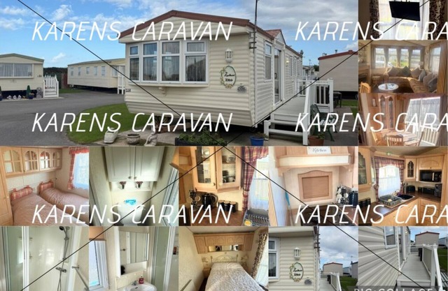 lovely family caravan well equipped near all amenaties TV in lounge n
