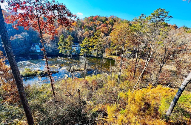 Luxury 3,800sft 5-bedroom cabin overlooking serene river w/2 game/theater rooms