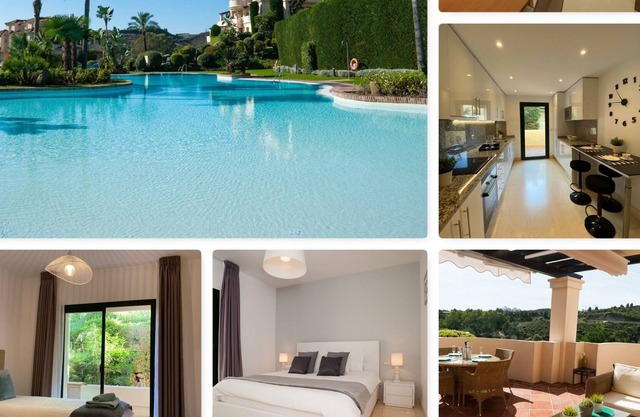Luxury apartment 4 pers, quiet location with golf view, near Puerto Banus