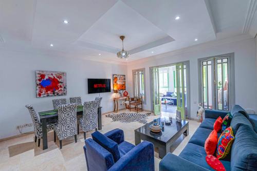 Luxury Apartment with Pool Large Terrace & Balconies in Hivernage Marrakech