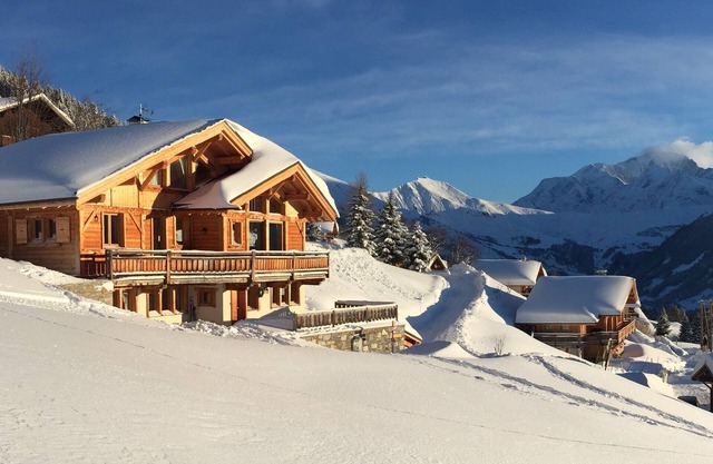 Luxury cabin - magnificent view on the Mont Blanc 15 beds. Easy access