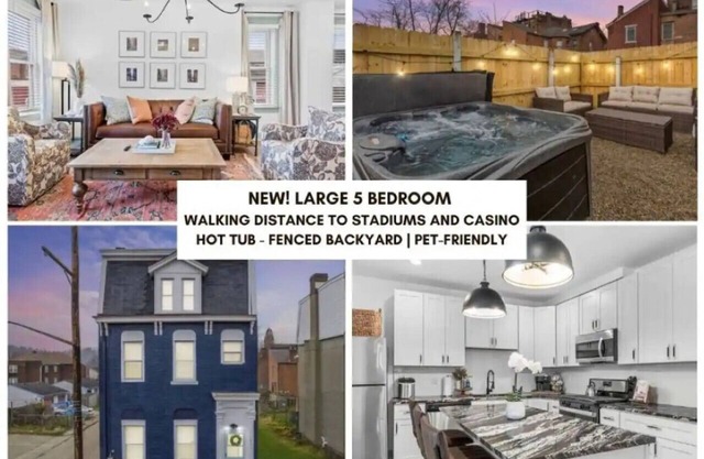 Luxury Home with Hot Tub! Walk to stadiums