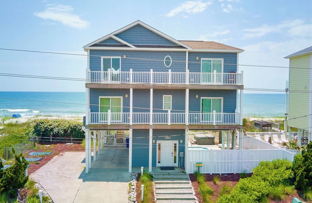 Luxury Oceanfront Home: Private Pool, Elevator Access, Game Room & More!