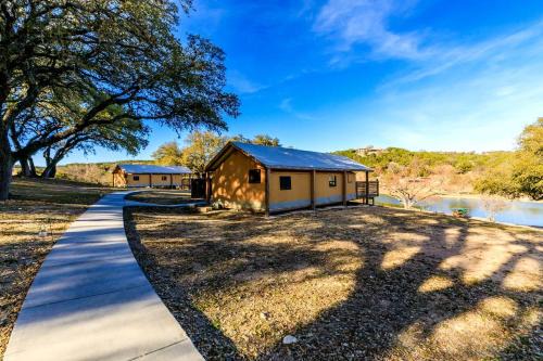 Luxury Tented Cabin Glamping Escape, with River Access in Ingram, Texas
