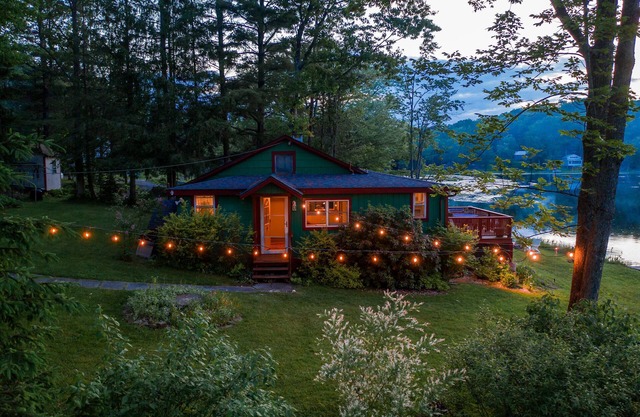Magical lakeside retreat with hot tub + dog friendly!