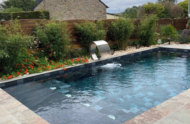 Maison d'hotes la bichonnerie in lanloup PAIMPOL heated swimming pool and jacuzzi