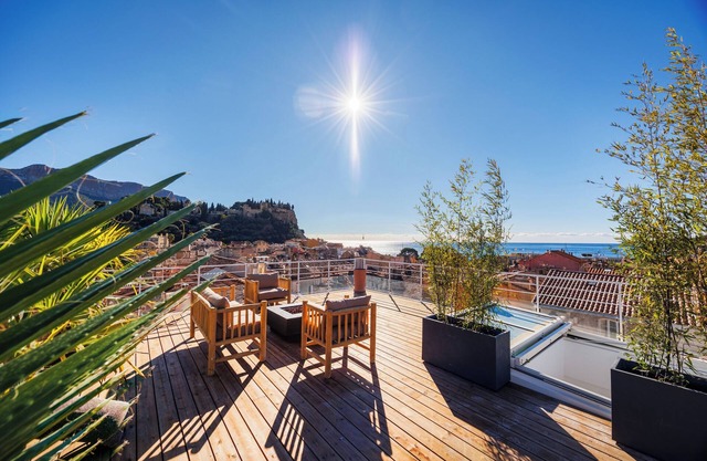 Maison de Village vue mer+plages+pkg+clim+asc