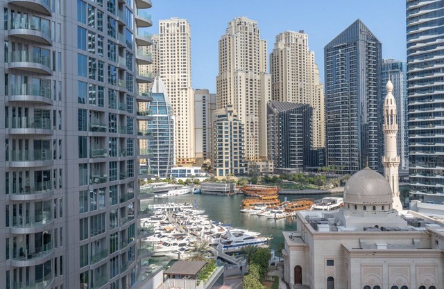 Manchester Tower with Marina Views and Balconies