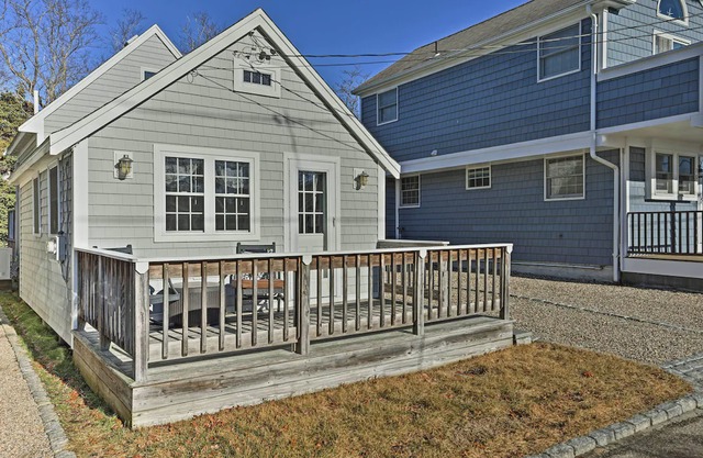 Mashpee Home Steps to Popponesset Beach!