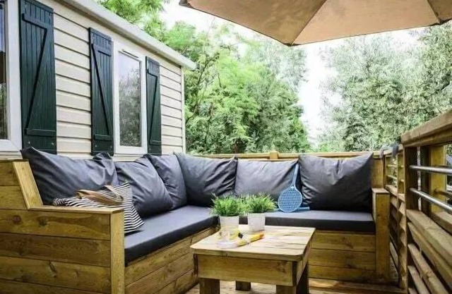 Mobil-home | Premium | 3 Ch. | 6 pers. | Terrace Lounge | A/C