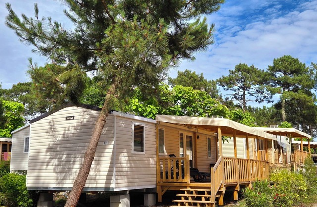 MOBILHOME On Cap Ferret in the pine forests, in a 4-star campsite.