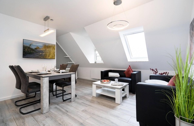 Modern 3-room app. for 4 pers. with parking space, WLAN, Nespresso machine.