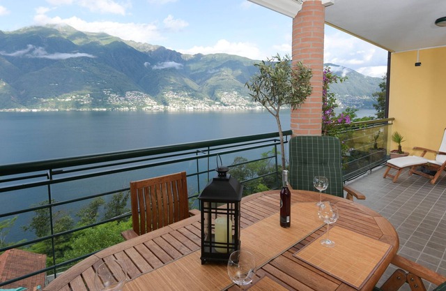 Modern apartment overlooking Lake Maggiore