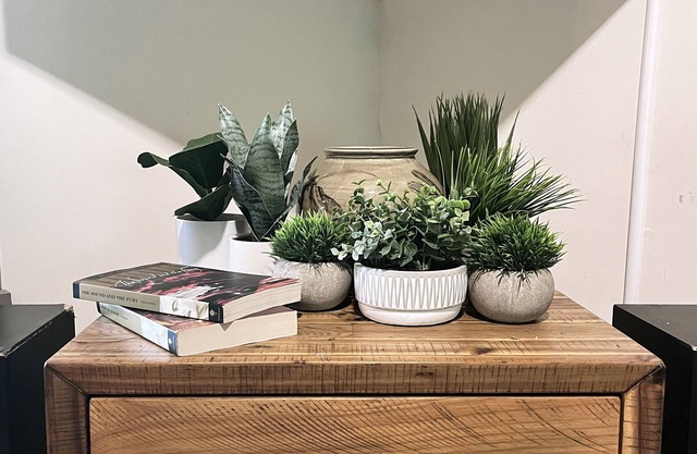Modern amenities in a rustic landscape