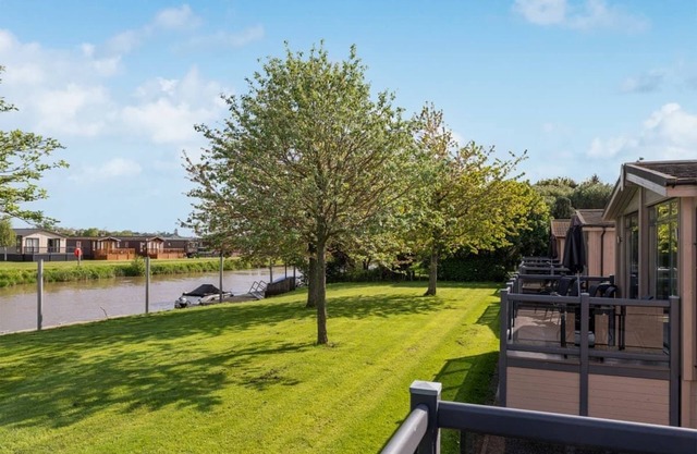 Modern and comfortable 2-bedroom caravan with one double and one twin bedroom.