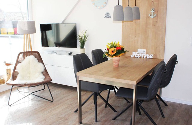 Modern and lovingly furnished apartment on Langeoog with 2 balconies