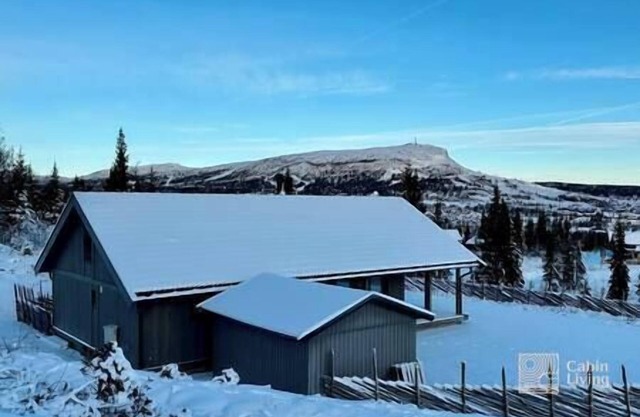 Modern cabin Skeikampen with ski-in/out cross country trails & great view