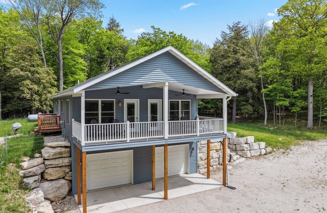 Modern home on Private wooded lot in Fish Creek!