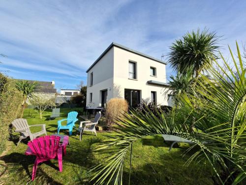 Modern house near the coast