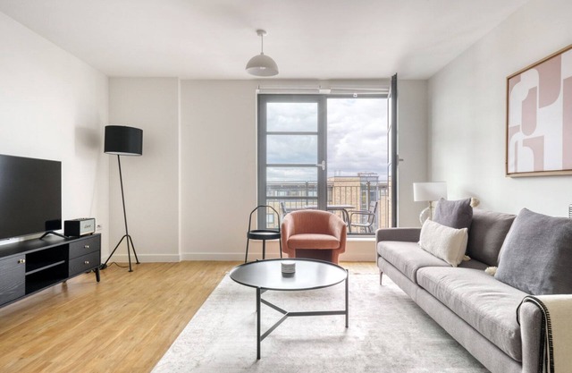 Modern Limehouse 1BR w/Balcony, nr Tube, by Blueground