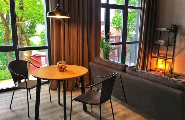 Modern loft with big roof terrace in a city center of Kaunas/Owl Jazz No. 18