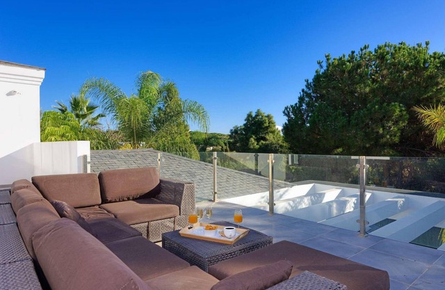 Modern property with beautiful view and swimming pool and jacuzzi