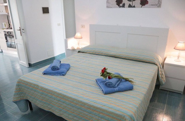 Modern two room apartment with sea views in the heart of Cefalù’s historic town centre.
