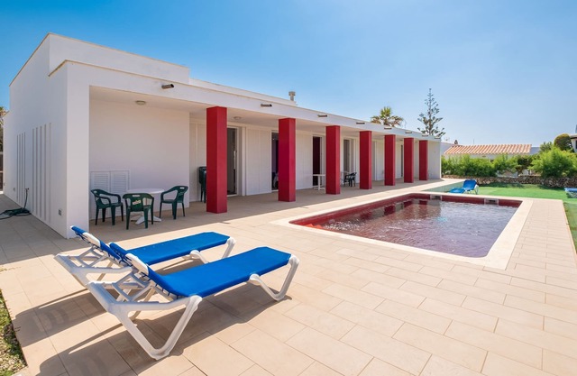 Modern "Villa en Menorca" with Pool and Roof Top Terrace