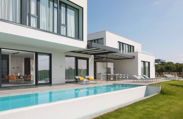 Modern Villa Noble 1 with an indoor and outdoor pool