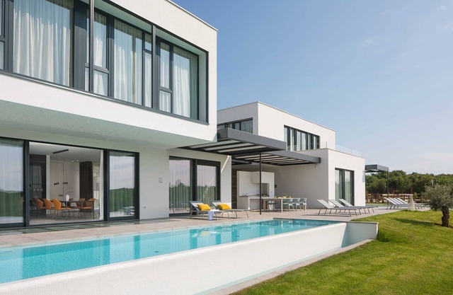 Modern villa Noble with view and pool in Bale