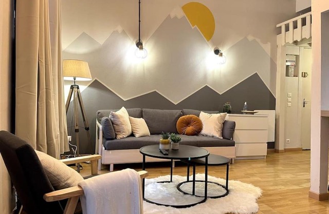 Montagn'Art Studio. 4pers 30m2. Coeur village.